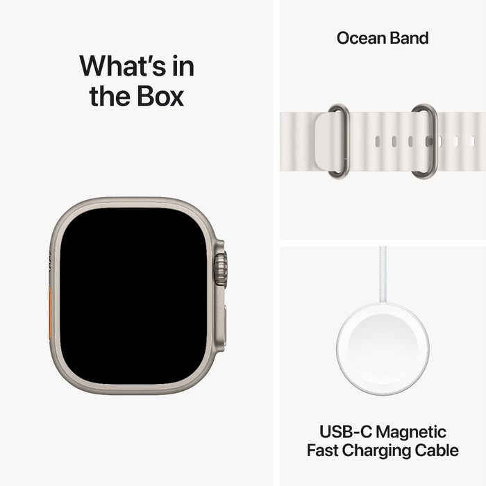 Get Apple Apple Watch Ultra 2 GPS + Cellular, Titanium Case White Ocean Band - 49mm in Qatar from TaMiMi Projects