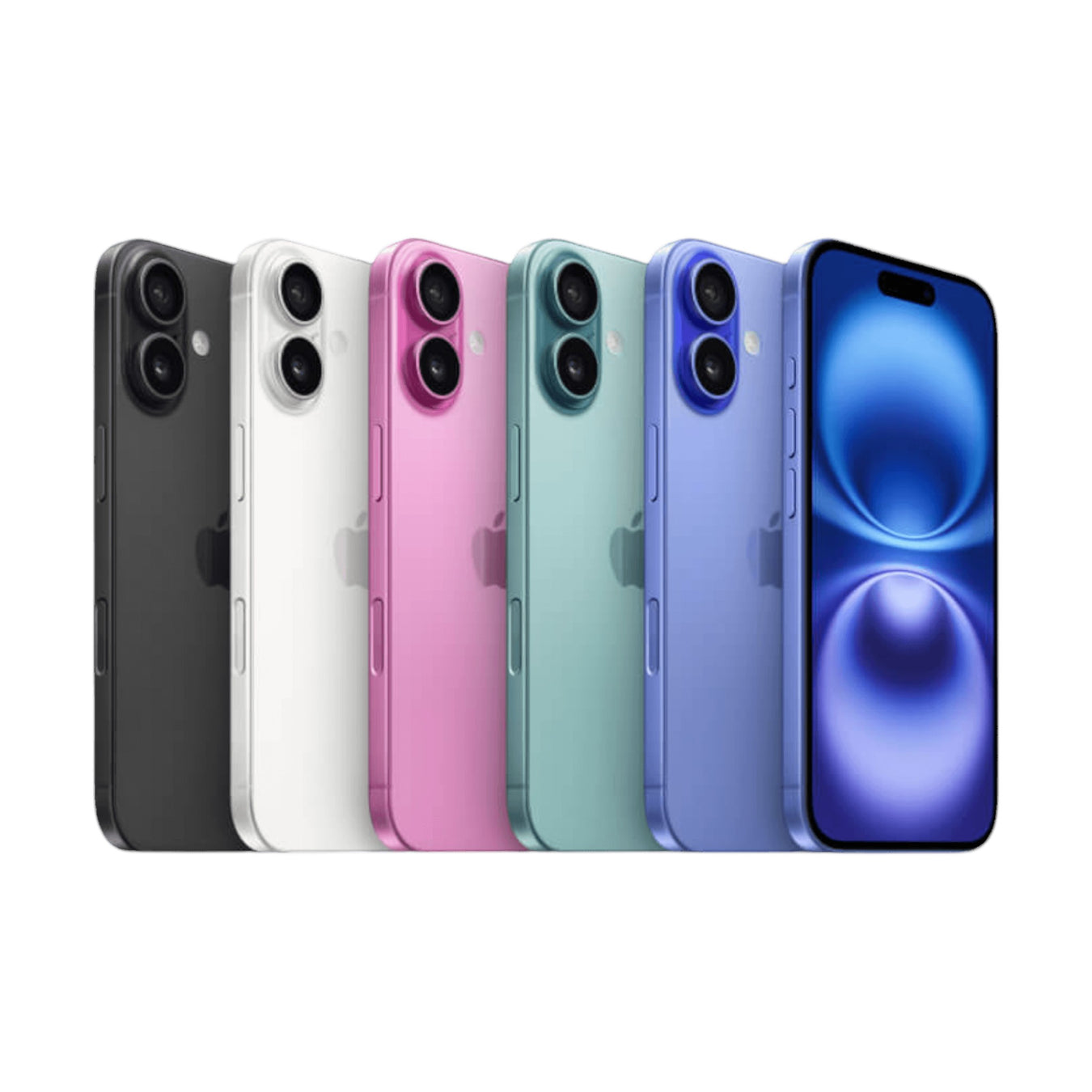 iPhone 16 / 16 Plus collection with rugged, leather, silicone, and clear cases. Available at TaMiMi Projects in Qatar.