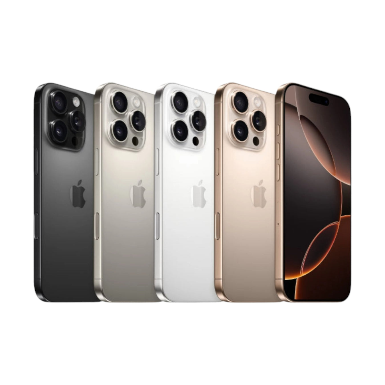 iPhone 16 Pro collection with rugged, leather, silicone, and clear cases. Available at TaMiMi Projects in Qatar.