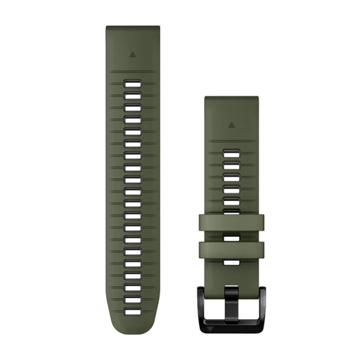 Garmin QuickFit® 22 Watch Bands - Moss / Graphite Silicone