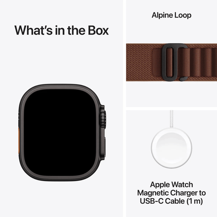 Apple Watch Ultra 4 Burgundy Alpine Loop and USB-C Magnetic Charger - TaMiMi Projects Qatar
