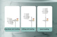 Adjustable aluminum book stand, 180° rotation, 104-148 cm height, flexible clips, 6.6 lbs capacity - TaMiMi Projects Qatar.