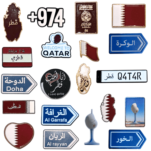 ‫ملصق معدني فاخر ثلاثي الأبعاد مصنوع من معدن‬ مزود بلصق قوي، من تميمي بروجكتس في قطر