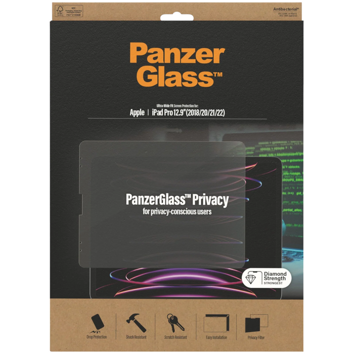 PanzerGlass™ Screen Protector For iPad Pro 12.9 inch - Privacy