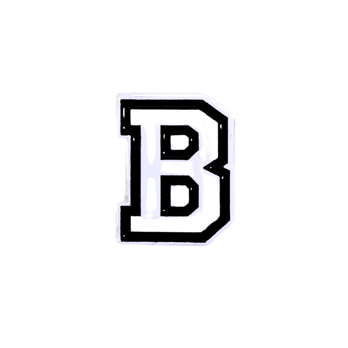 Letter B metal 3D sticker – durable premium design from TaMiMi Projects in Qatar