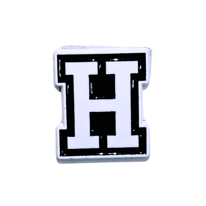 Letter H metal 3D sticker – durable premium design from TaMiMi Projects in Qatar