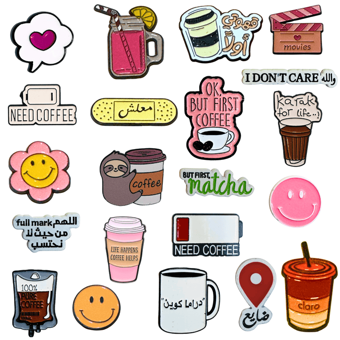 A Collection of cute daily mood stickers from TaMiMI Projects in Qatar