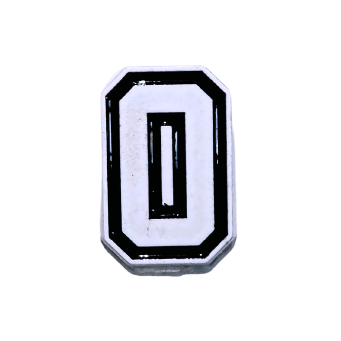 Letter O metal 3D sticker – durable premium design from TaMiMi Projects in Qatar