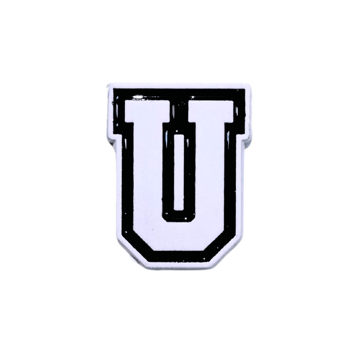 Letter U metal 3D sticker – durable premium design from TaMiMi Projects in Qatar