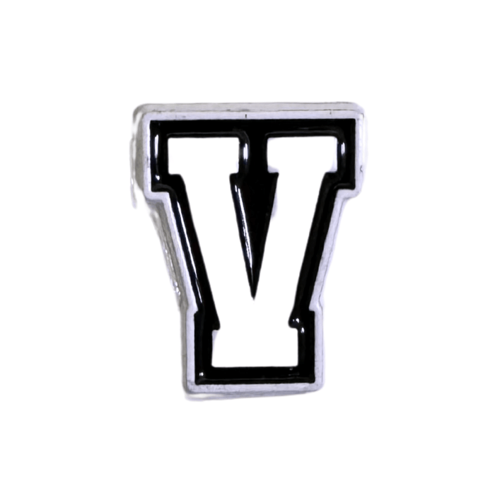 Letter V metal 3D sticker – durable premium design from TaMiMi Projects in Qatar