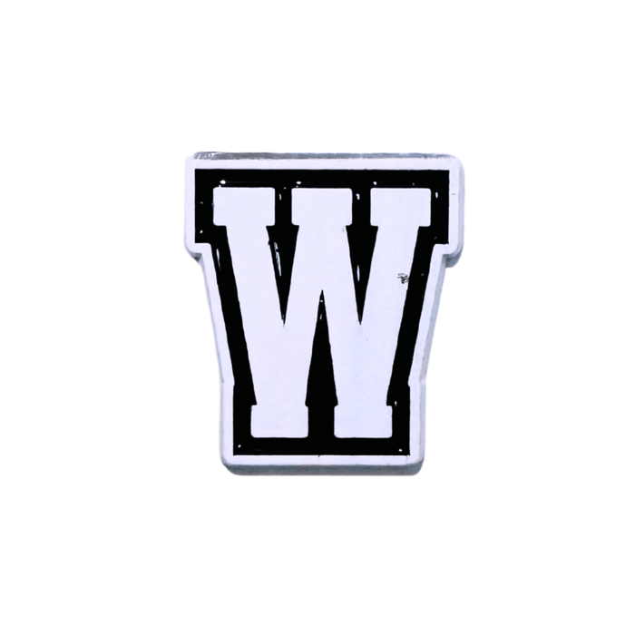 Letter W metal 3D sticker – durable premium design from TaMiMi Projects in Qatar