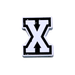 Letter X metal 3D sticker – durable premium design from TaMiMi Projects in Qatar