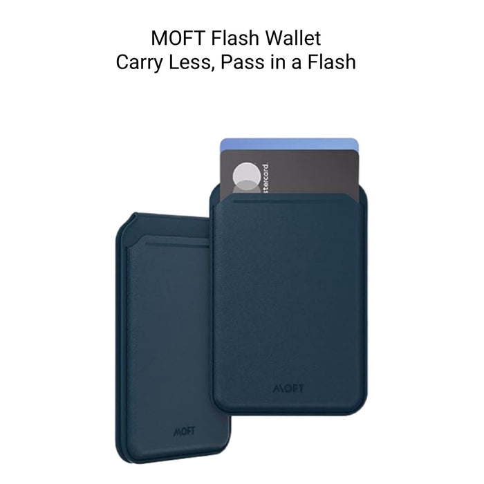MOFT Snap Flash Wallet Stand - Deep Blue