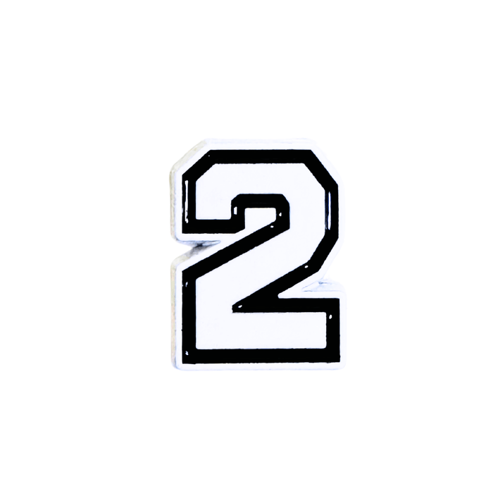  TaMiMi Projects in Qatar varsity number 2 sticker black white