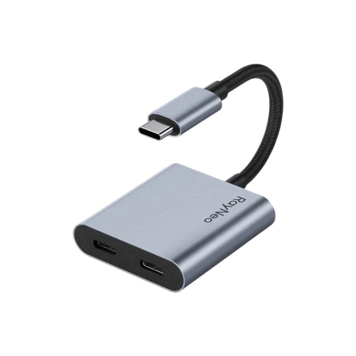 ‫محول الشحن USB-C من RayNeo - دقة 4K 60Hz وشحن 100W‬