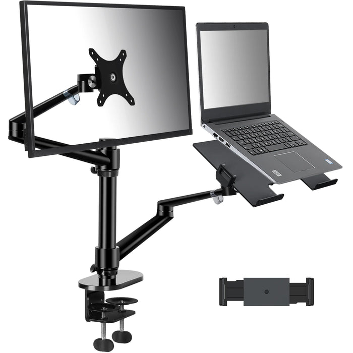 Adjustable Monitor&Laptop Mounts 2-in-1 - Black