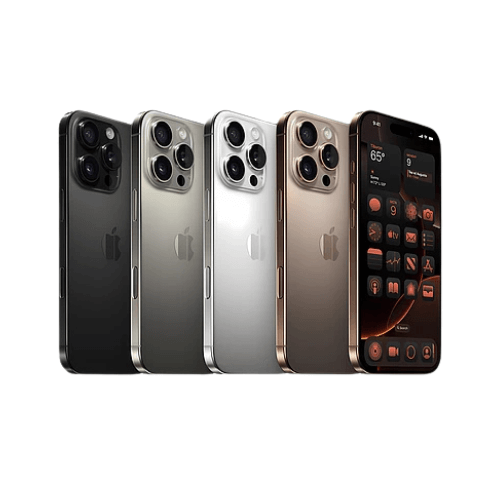 iPhone 16 Pro Max collection with rugged, leather, silicone, and clear cases. Available at TaMiMi Projects in Qatar.