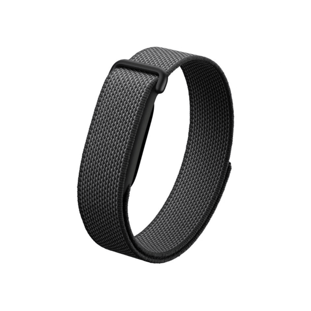 Black Blupebble woven band compatible with Google Fitbit Air