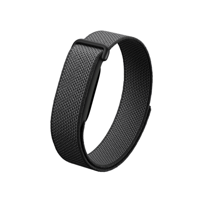 Black Blupebble woven band compatible with Google Fitbit Air