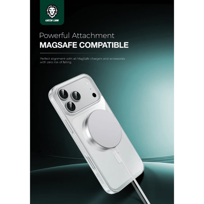 Green Lion MagSafe Case for iPhone 18 Pro - Clear
