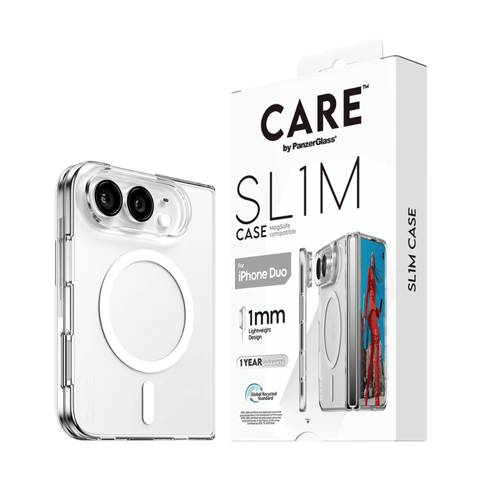 PanzerGlass CARE SL1M MagSafe Case for iPhone Duo - Clear