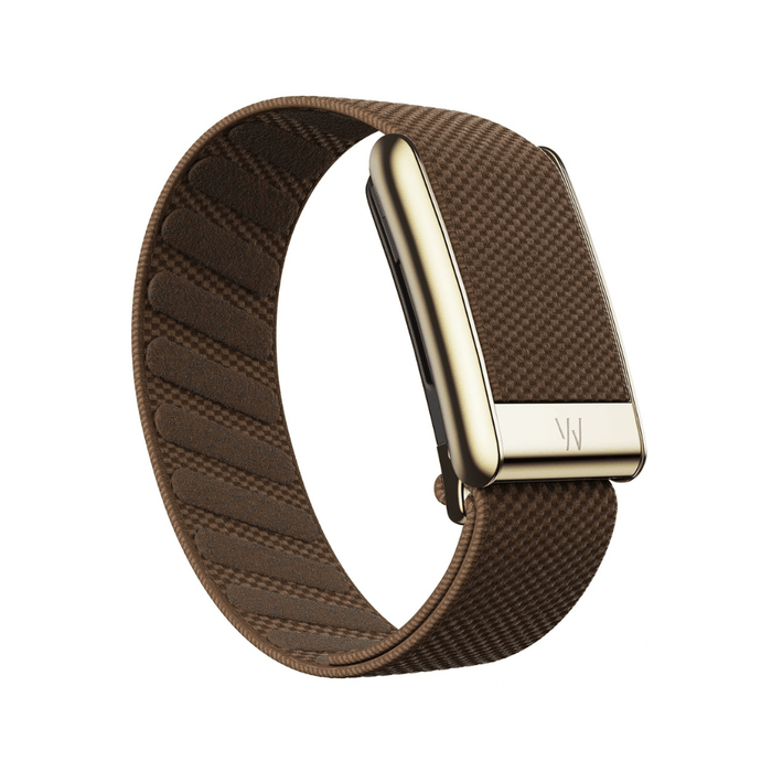 Whoop 5 SuperKnit Luxe Band - Coffee with Gold