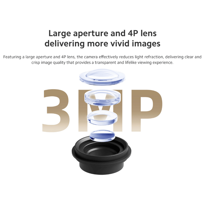 Mi Home Security Camera C301, 2K resolution, 360° view, AI motion detection, night vision, two-way audio, at TaMiMi Projects.