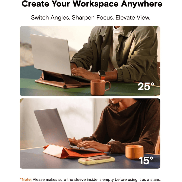MOFT Laptop Sleeve with 15 and 25 Degree Stand Angles - TaMiMi Projects Qatar