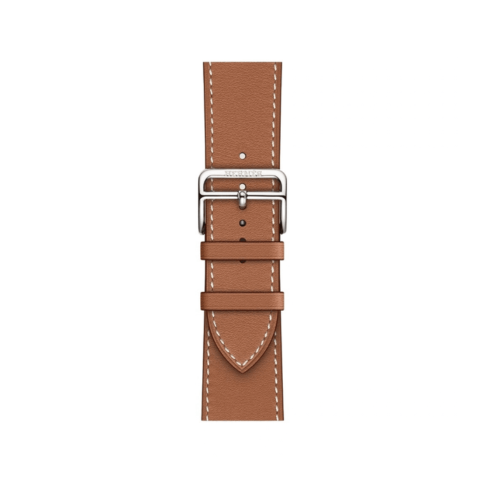 Apple Watch Hermès Single Tour Leather Band 42mm, ‫مصمم لساعات Apple Watch بمقاس 42 مم، ومتوافق مع الهياكل مقاس 40 و41 مم.‬