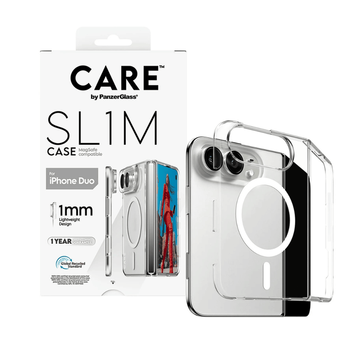 PanzerGlass CARE SL1M MagSafe Case for iPhone Duo - Clear
