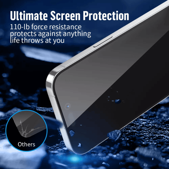 BLUEO Full Clear Anti-Static Glass for iPhone Pro and Pro Max - TaMiMi Projects Qatar