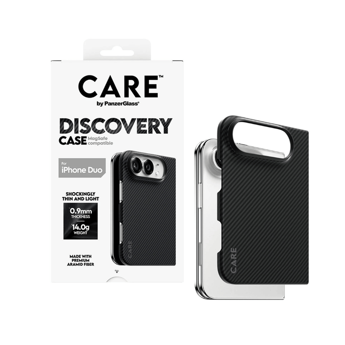 PanzerGlass Discovery MagSafe Case for iPhone Duo, premium aramid fiber for strong protection while maintaining a slim.