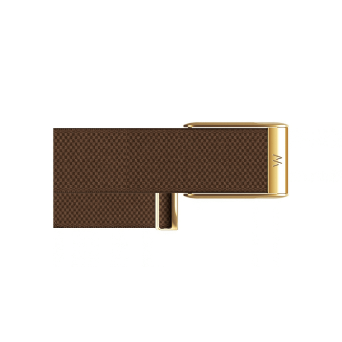 Whoop 5 SuperKnit Luxe Band - Coffee with Gold