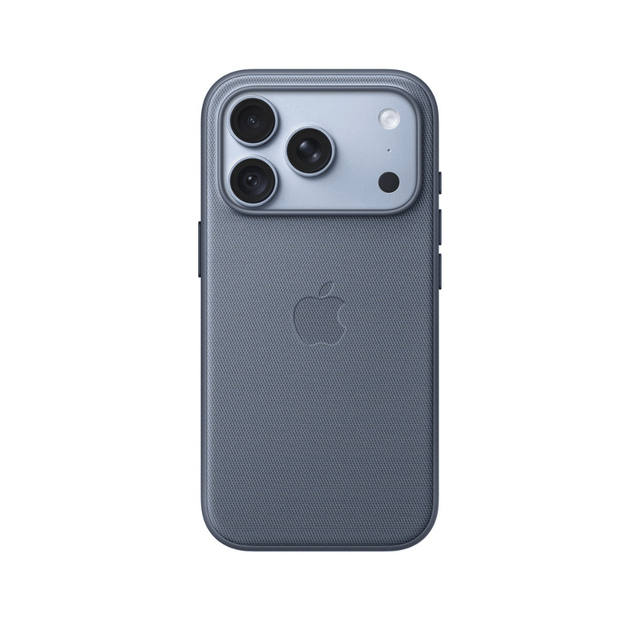 Apple iPhone 18 Pro TechWoven Case with MagSafe in Chambray Blue, Available now from TaMiMi Projects in Qatar.