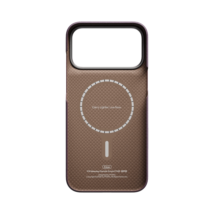 Pitaka iPhone 18 Pro Case - Charoite Purple