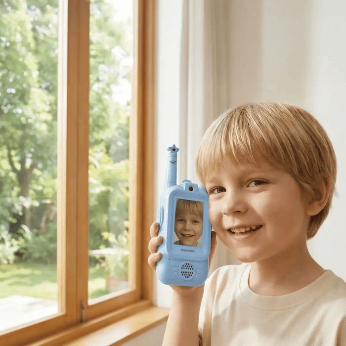 Porodo Piko Piko Rechargeable Video Walkie-Talkie - Pink & Blue