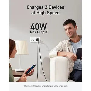 Belkin Boost Charger Dual USB-C PD Wall Charger  40W