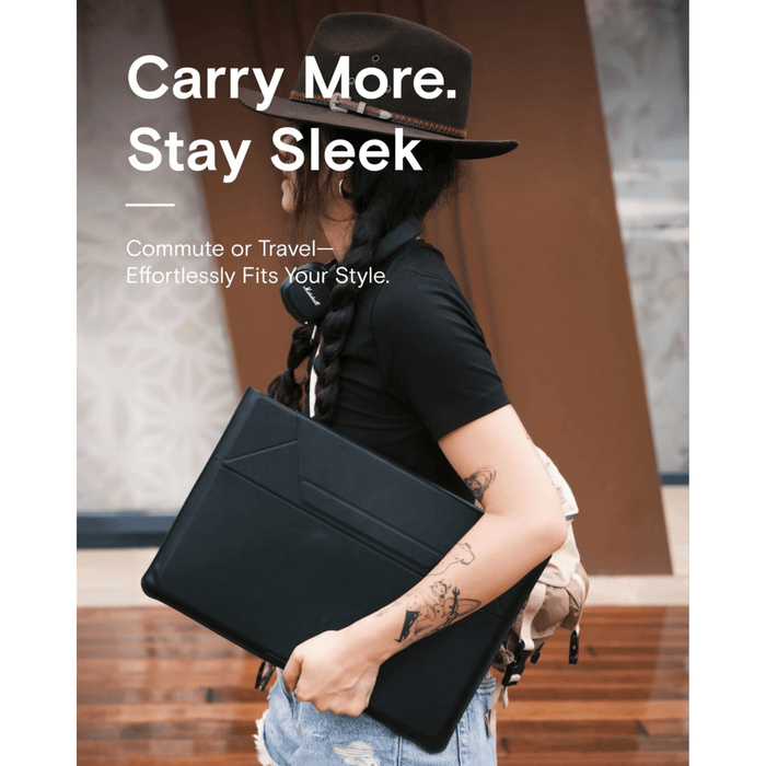 MOFT Night Black Laptop Sleeve with Foldable Stand - TaMiMi Projects Qatar