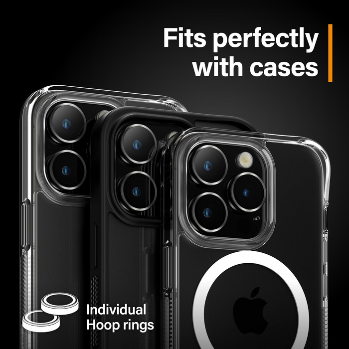 PanzerGlass™ Hoops Camera Lens Protector for Apple iPhone 15 Pro | 15 Pro Max
