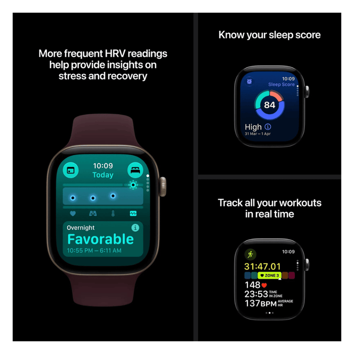 Apple Watch S12, GPS 42mm Black Aluminum Case with Black Sport Band - S/M