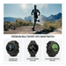 Garmin fēnix 9 Smartwatch Carbon Gray/Black Silicone Band 47mm, advanced fitness, health, & navigation features.