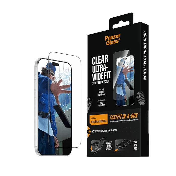PanzerGlass Screen Protector for iPhone 18 Pro Max / 17 Pro Max - Clear