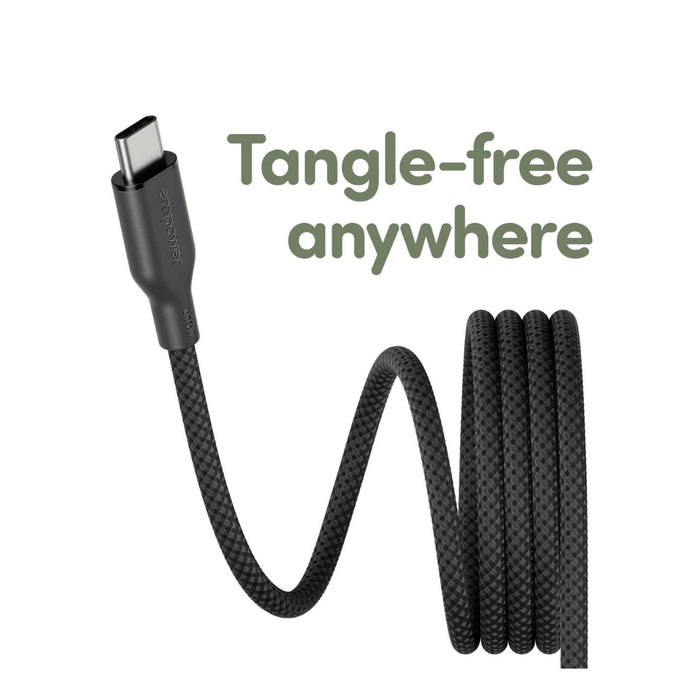 PanzerGlass Magnetic USB-C to USB-C Cable 240W - 1.5m - Black