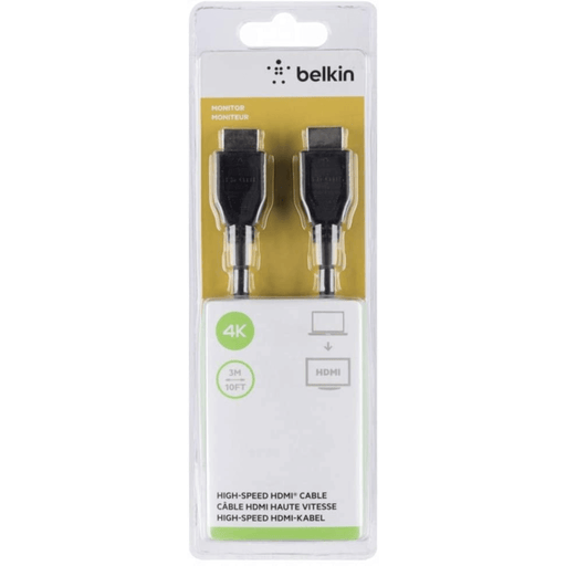 Belkin HDMI cable 3 meter black high speed from TaMiMi Projects in Qatar