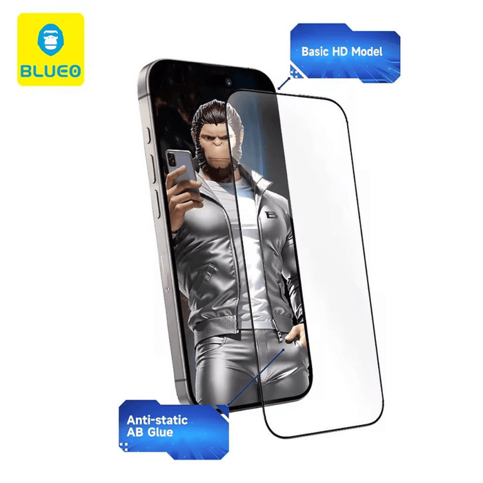 BLUEO Full Coverage HD Glass for iPhone Pro and Pro Max - TaMiMi Projects Qatar