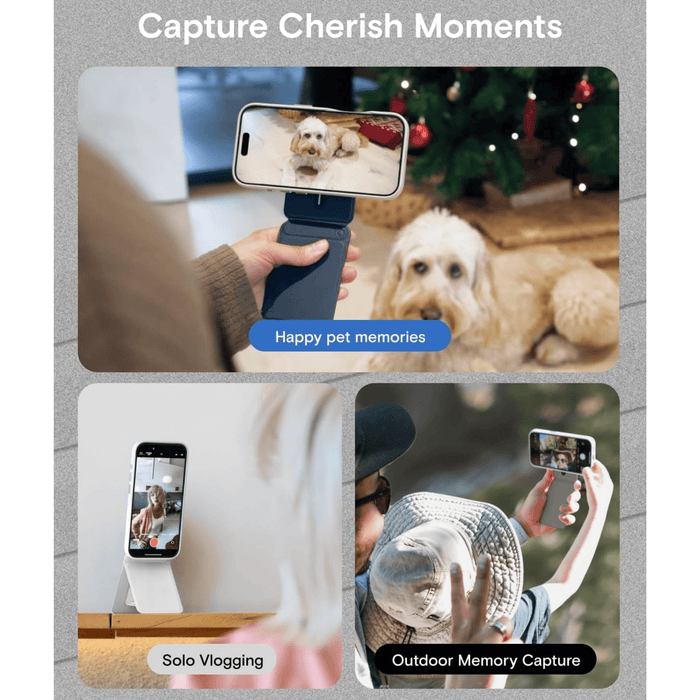 MOFT multi-angle magnetic phone tripod with origami fold design and slim profile.