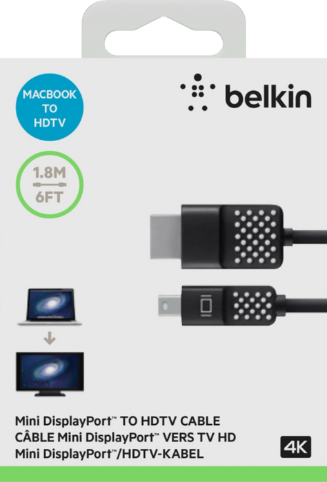 Get Belkin Belkin Mini DisplayPort to HDMI Cable - 6ft in Qatar from TaMiMi Projects