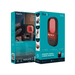 BlueOn hidden camera detector scanning a hotel room with red LED light