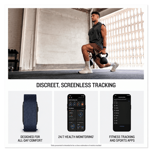 Garmin CIRQA Smart Health & Fitness Band, without a paid subscription.