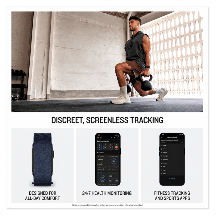 Garmin CIRQA Smart Health & Fitness Band, without a paid subscription.